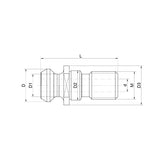 ISO 7388 Pull Stud / CAT Pull Stud - Makotools Industrial Supply Tools for Metal Cutting
